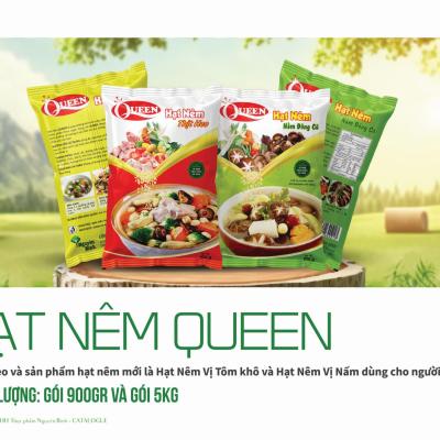 Hạt Nêm Queen (vị Thịt Heo) gói 900g